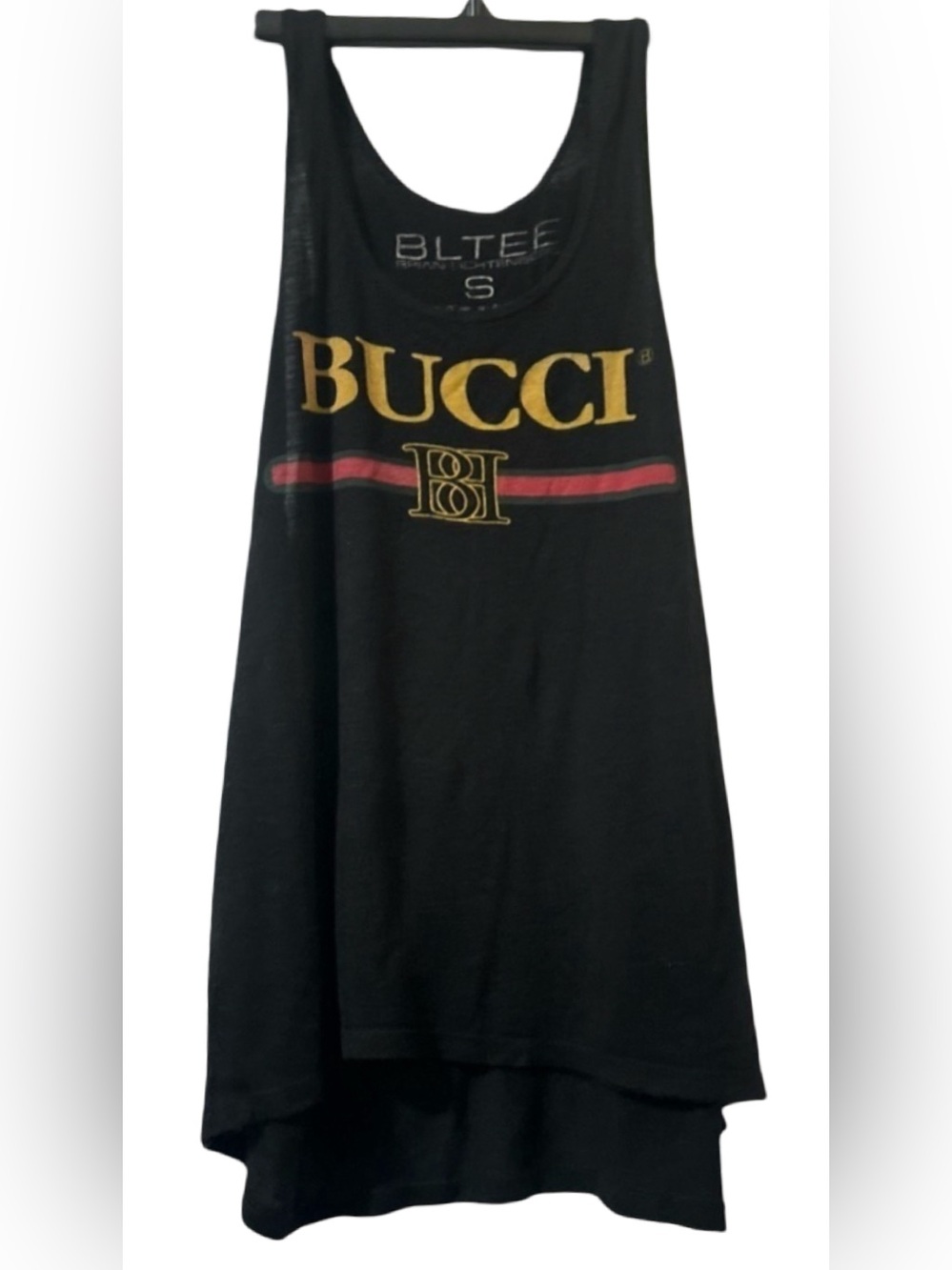 Brian Lichtenberg BUCCI Graphic Tank Top Men’s Medium Black Sleeveless Top
